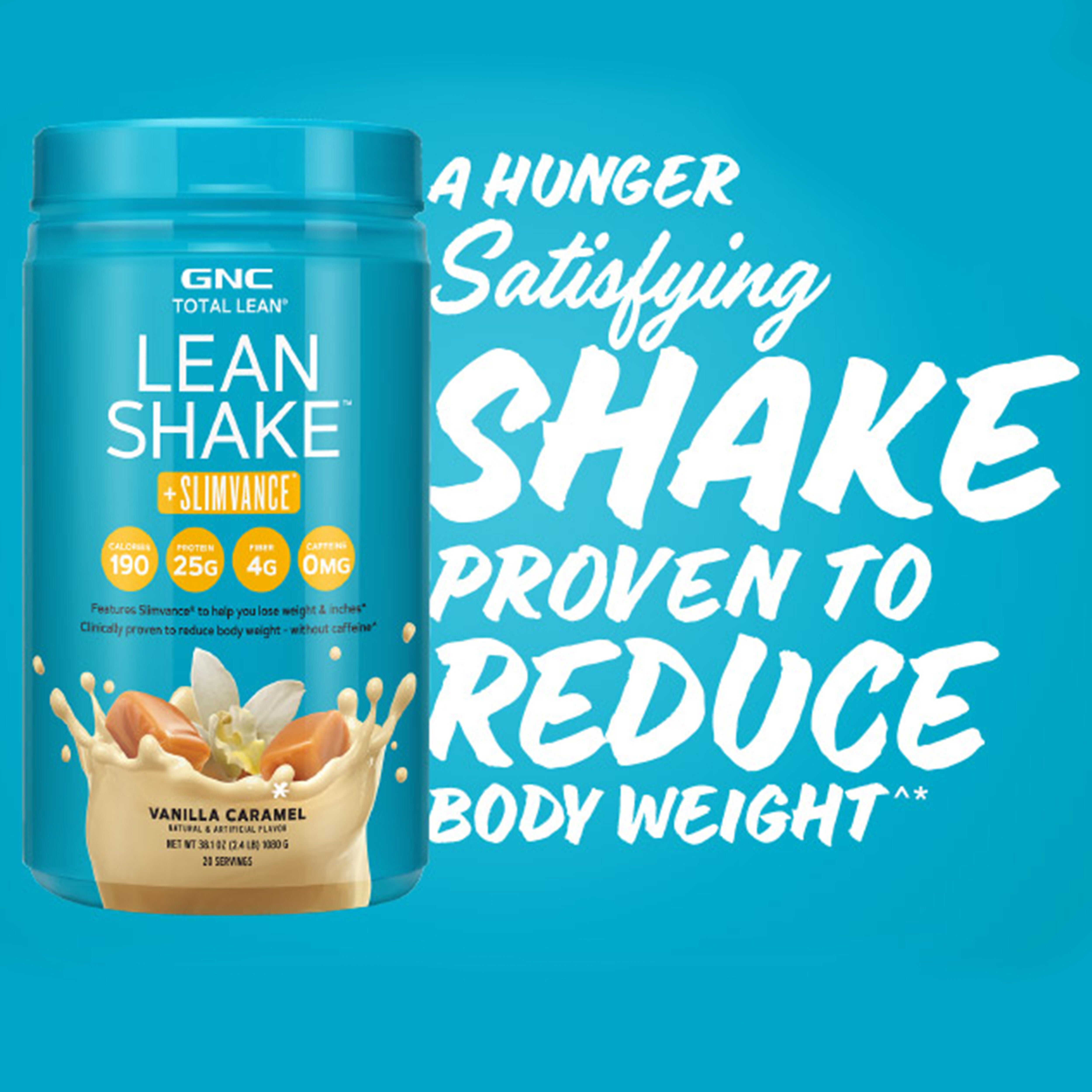 369683 GNC Total Lean® Receive the protein benefits of Lean Shake plus